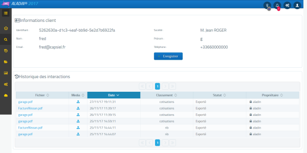 Mini CRM : un dossier client toujours complet