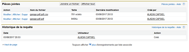 Pièces jointes au Case Salesforce